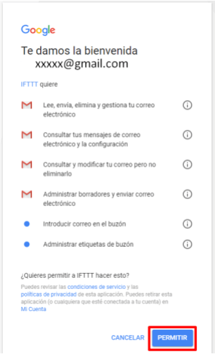IFTTT Google
